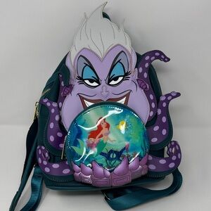 Loungefly Purple and Teal Ursula Backpack